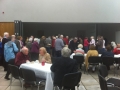 Parishioners enjoying refreshments outside the Rua