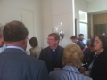 Fr. Brendan surrounded by well-wishers